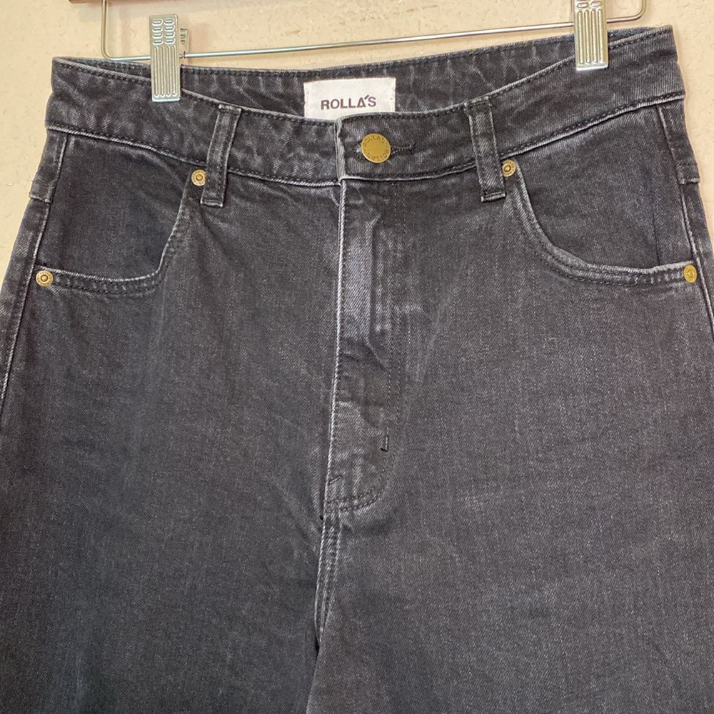 Rolla's Dusters High Rise Slim Comfort Black Women's Jeans 28 - Picture 5 of 8